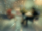 People Sitting in a Cozy Cafe Behind Steam-Covered Glass Photographie par Paul Chesley