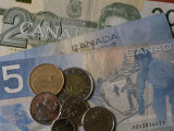 Canadian Coins and Notes Photographic Print by Taylor S. Kennedy