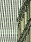 New York Stock Exchange Building and World Trade Center in Background Stampa fotografica di Skip Brown