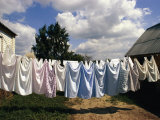 Laundry on a Clothesline Photographic Print by Steve Raymer