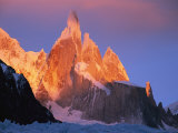Sunrise over Patagonias Cerro Torre Massif Photographic Print by Jimmy Chin
