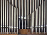 Trois rangées de tuyaux d'orgue Photographie par Kenneth Garrett