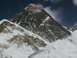 A Close-up of Mount Everest and Lhotse Photographie par Barry Bishop