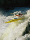 A Kayaker Speeds Down One of the Falls in the Potomac River Photographic Print by Skip Brown