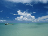 Clouds and Boats, Aruba Photographic Print by Skip Brown
