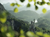 Neuschwanstein Castle of King Ludwig Along the Alp-See Fotografie-Druck von George F. Mobley