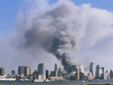Smoke Billows over Manhattan after the September 11, 2001 Attack Photographic Print by Steve Winter