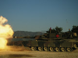 Tanks on the Firing Range at Camp Casey Photographic Print by Michael S. Yamashita