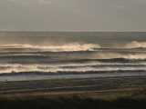 Spray Blows off Waves on a Windy Morning Photographic Print by Skip Brown