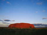 View of Ayers Rock Under a Twilight Sky Photographie par Jason Edwards