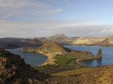 Scenic View of a Crater-Type Lake in the Galapagos Islands Photographic Print by Ralph Lee Hopkins