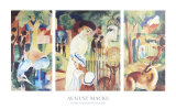 Zoo Triptich Affiches par Auguste Macke
