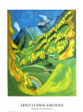 Bergabhang Affiches par Ernst Ludwig Kirchner