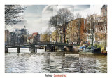 Zwanenburgwal Canal Art by Pep Ventosa