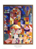 Una vista del jardín Pósters por Paul Klee