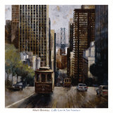 Cable Cars in San Francisco Prints by Marti Bofarull