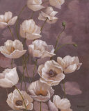 Poppies on Lavender I Posters by Vivian Flasch