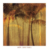 Sunset Palms I Posters by Amori 