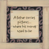 A Father Carries Posters by Karen Tribett