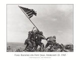 Flag Raising on Iwo Jima, ca. 1945 Poster van Joe Rosenthal Flag Raising on Iwo Jima, ca. 1945 Poster van Joe Rosenthal