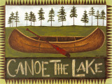 Canoe on the Lake Poster by Cindy Shamp