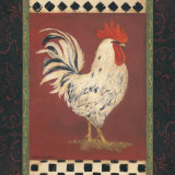 White Rooster Poster by Stephanie Marrott