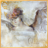 Flower Angel Framed Canvas Print by Elvira Amrhein