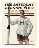 Harvard Pole Vaulter, c.1907 Kunstdrucke von Joseph Christian Leyendecker