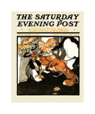 Red Fox Hunting, c.1905 Print by Charles Livingston Bull