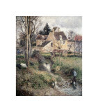 Stream at Osny reproduction procédé giclée par Camille Pissarro