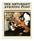 Red Fox Hunting, c.1905 Prints by Charles Livingston Bull