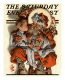 Santa's Lap, c.1923 Kunst von Joseph Christian Leyendecker