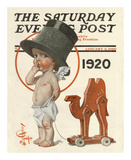 New Year's Baby, c.1920: Prohibition Camel Prints by Joseph Christian Leyendecker