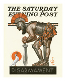 The Dove and Warrior, c.1921: Disarmament Prints by Joseph Christian Leyendecker