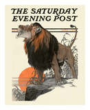 The Lion's Roar, c.1916 Art by Charles Livingston Bull