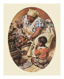 Basting the Turkey, c.1936 Prints by Joseph Christian Leyendecker