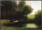 Kohler's Pig Framed Canvas Print by Michael Sowa