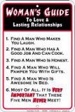Guide to Lasting Relationships - Woman ティンサイン