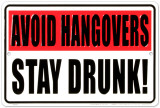 Avoid Hangovers - Metal Tabela
