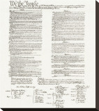 Constitution Stretched Canvas Print