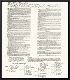 Constitution Framed Canvas Print