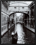 Venice Canal Framed Canvas Print by Cyndi Schick