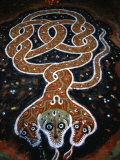 Art Work Made from Coloured Flour (Rangoli), India Photographic Print by Paul Beinssen