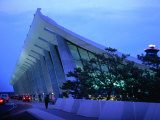 Dulles International Airport at Night, Washington Dc, USA Photographic Print by Rick Gerharter