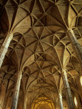 Ceiling Inside Mosteiro Dos Jeronimos, Belem District, Lisbon, Portugal Photographic Print by Bethune Carmichael