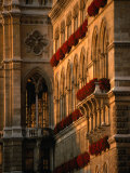 Flower Boxes on the Vienna City Hall Building, Vienna, Austria Photographic Print by Martin Moos
