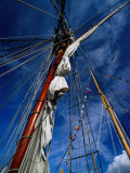 Rigging of La Recouvrance, Brest, Brittany, France Photographie par Jean-Bernard Carillet