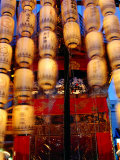 Paper Lanterns Hanging from Gion Matsuri Float, Blur, Kyoto, Japan Photographic Print by Frank Carter