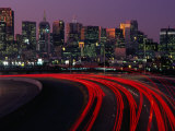Freeway 280 and Skyline at Sunset, San Francisco, California, USA Photographie par Roberto Gerometta