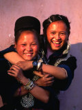 Portrait of Black H'Mong Girls, Sapa, Vietnam Photographic Print by Mason Florence